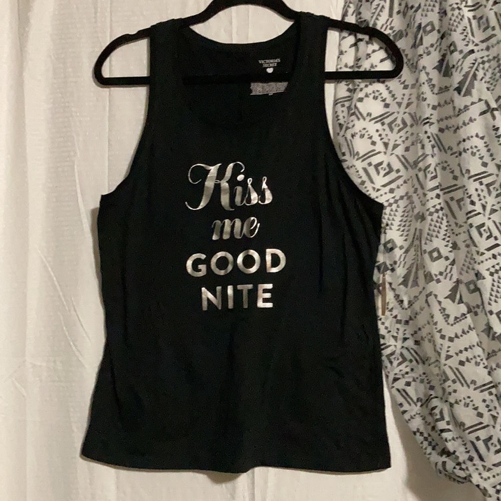NWT - Victoria Secret - Ladies Black Tee - Picture 1 of 6